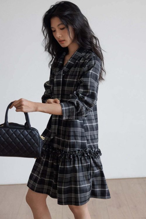 Vintage Plaid Dress