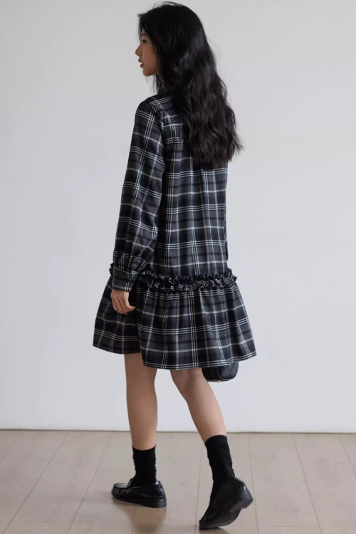 Vintage Plaid Dress