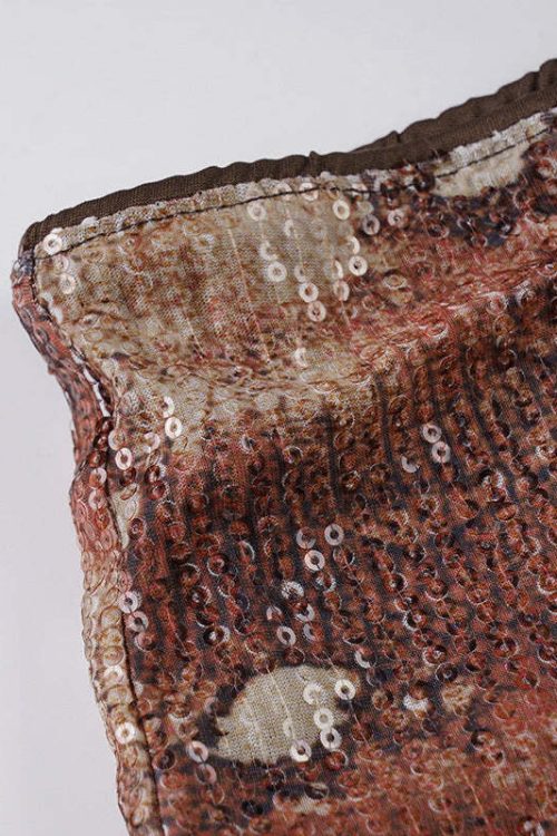 Vintage Snakeskin Sequin Low Waist Shorts