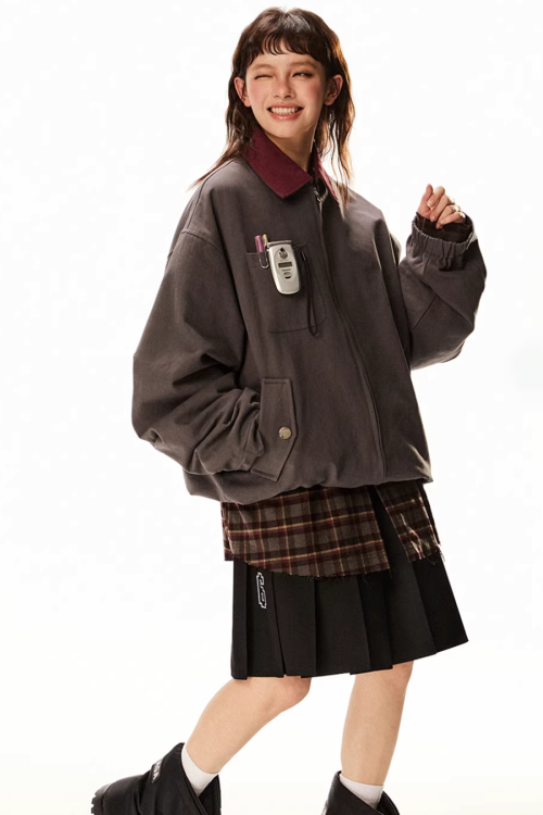 Vintage Style Work Blouson