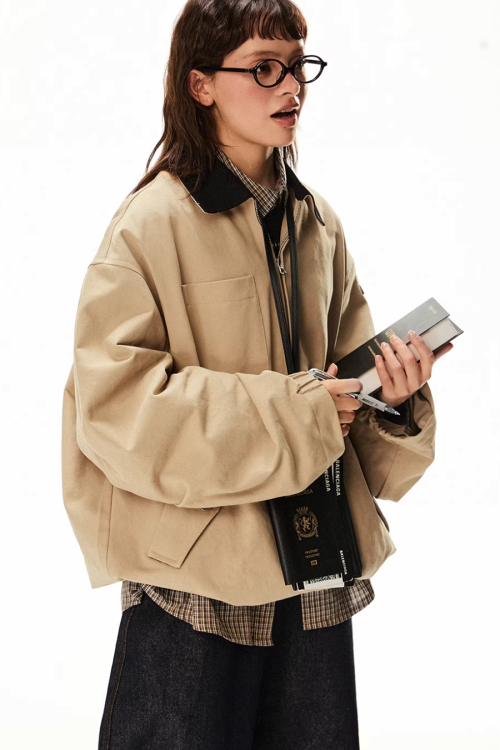 Vintage Style Work Blouson