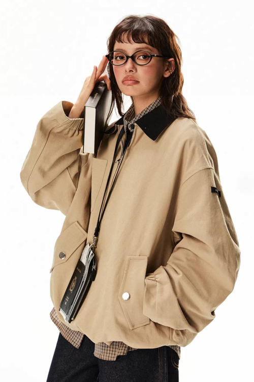 Vintage Style Work Blouson