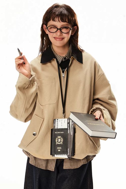 Vintage Style Work Blouson