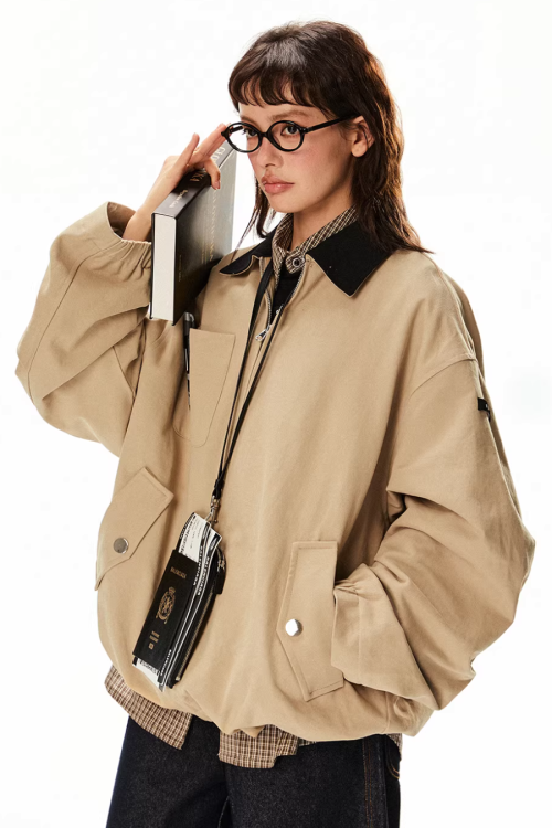 Vintage Style Work Blouson