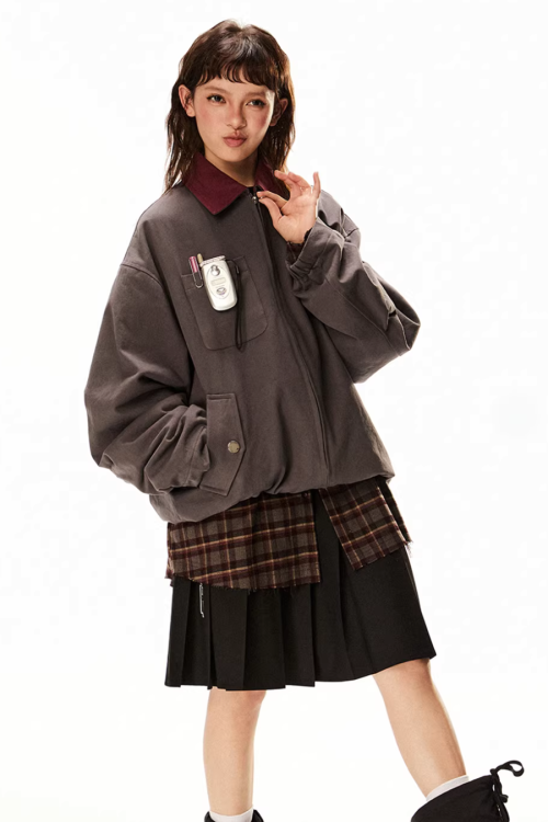 Vintage Style Work Blouson