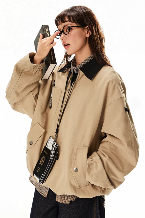 Vintage Style Work Blouson