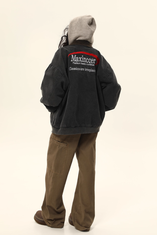 Vintage Trendy Workwear Jacket