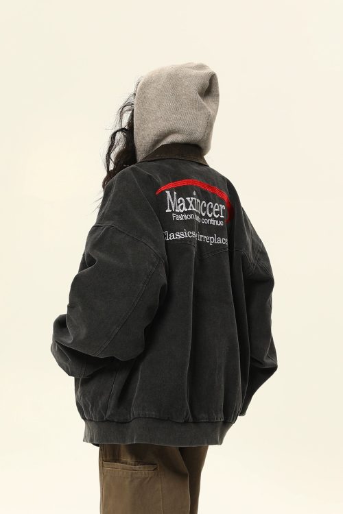 Vintage Trendy Workwear Jacket