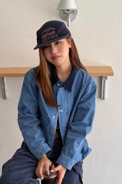 Vintage Washed Collar Denim Jacket