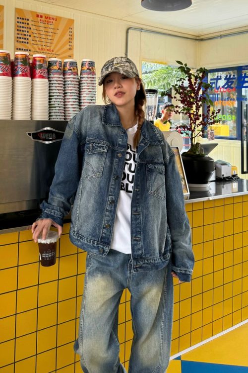 Vintage Washed Denim Jacket