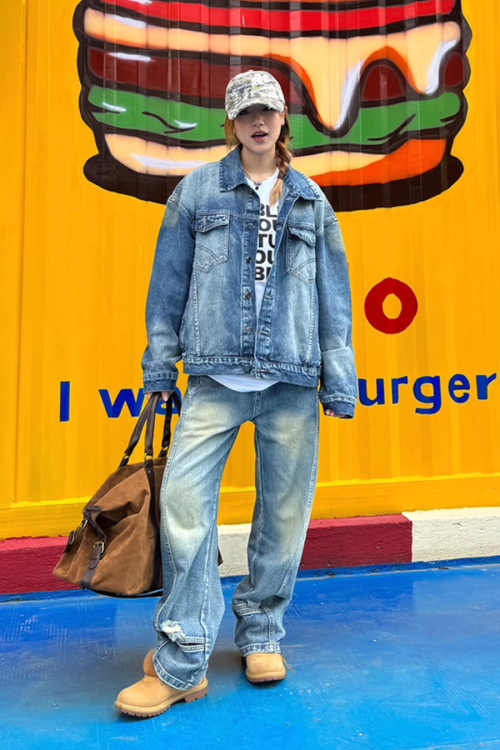 Vintage Washed Denim Jacket