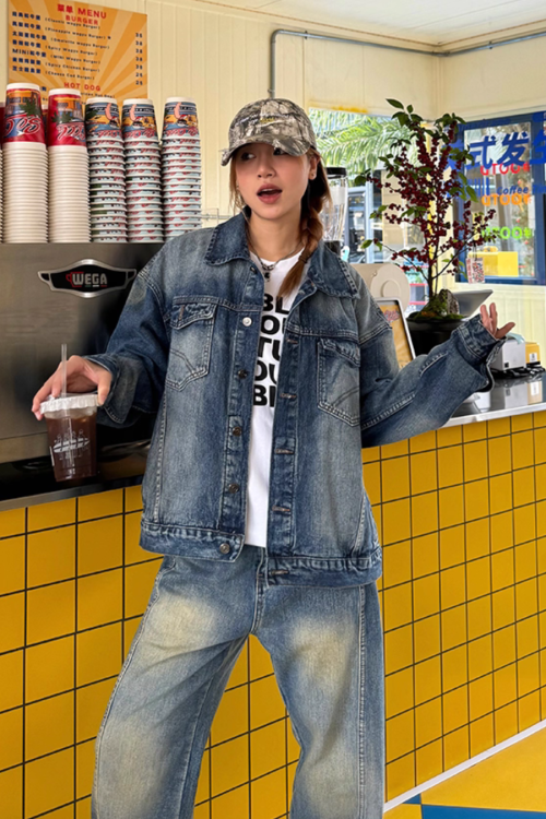 Vintage Washed Denim Jacket