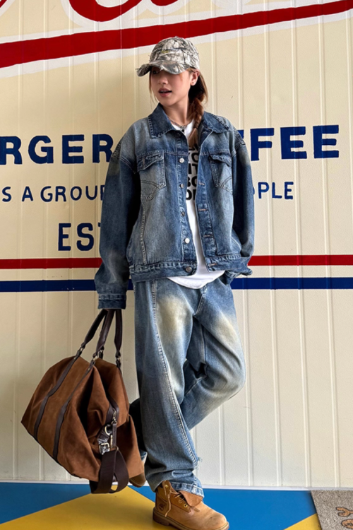 Vintage Washed Denim Jacket