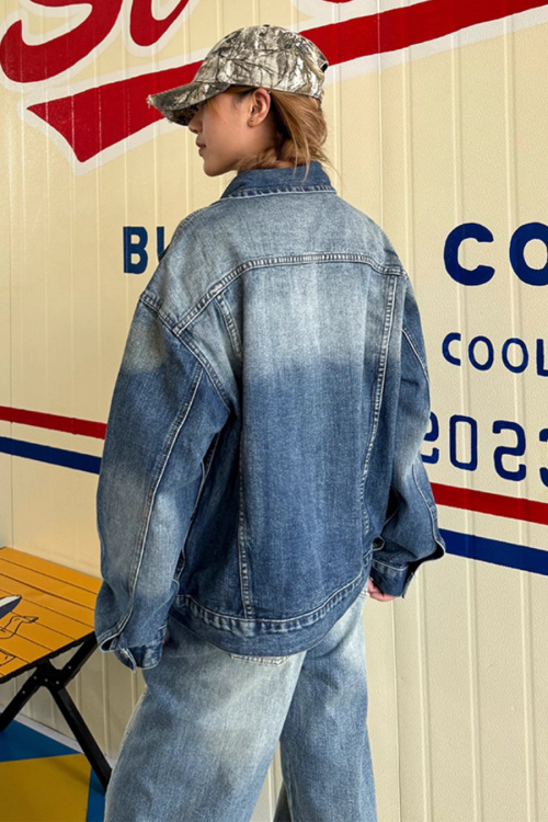 Vintage Washed Denim Jacket