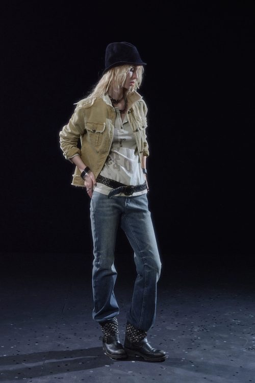 Vintage Washed Flare Jeans