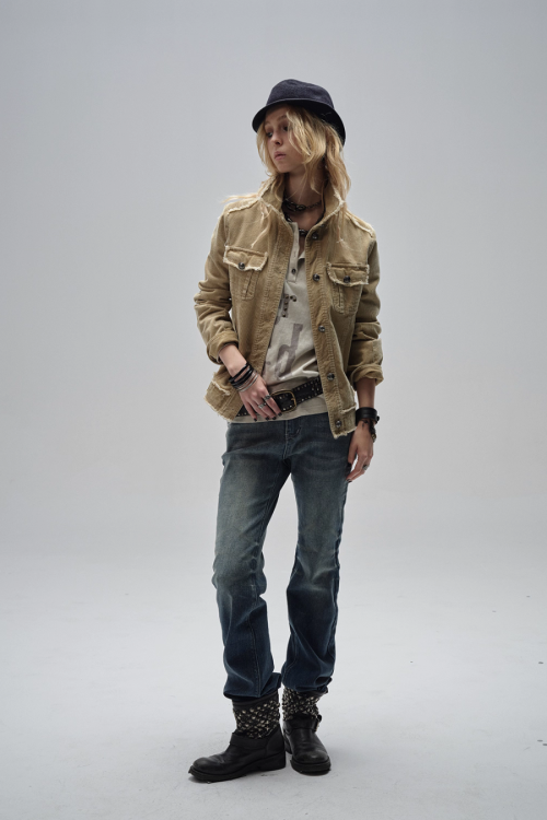 Vintage Washed Flare Jeans