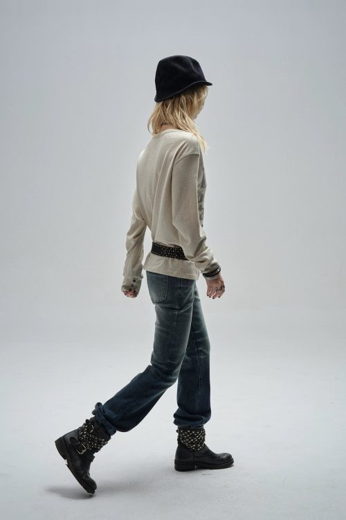 Vintage Washed Flare Jeans