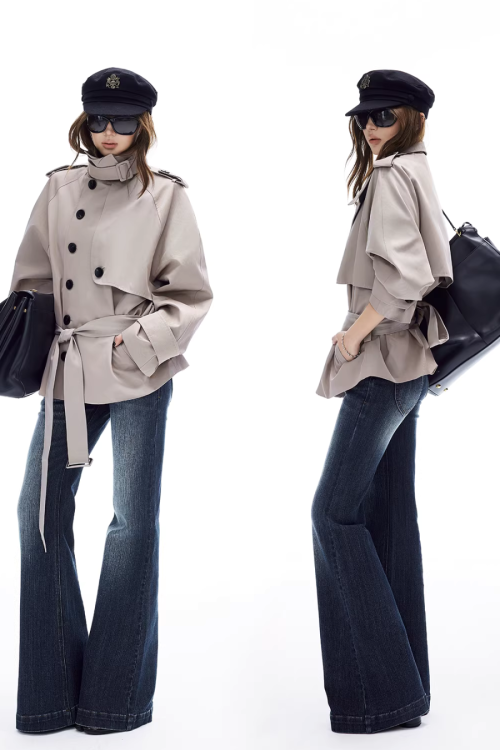 Vintage Washed Flared Jeans