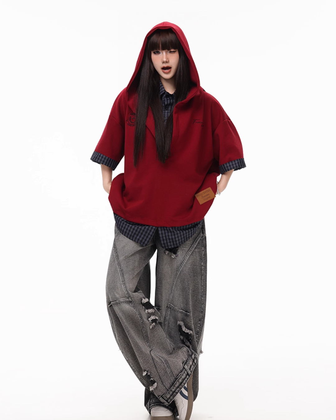 Vintage Washed Loose Wide Jeans Vintage Washed Loose Wide Jeans