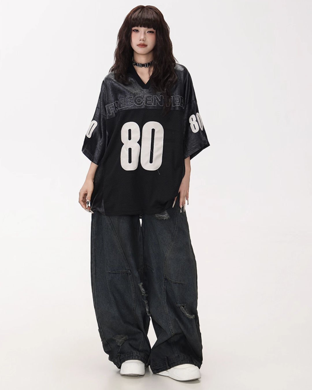 Vintage Washed Loose Wide Jeans Vintage Washed Loose Wide Jeans