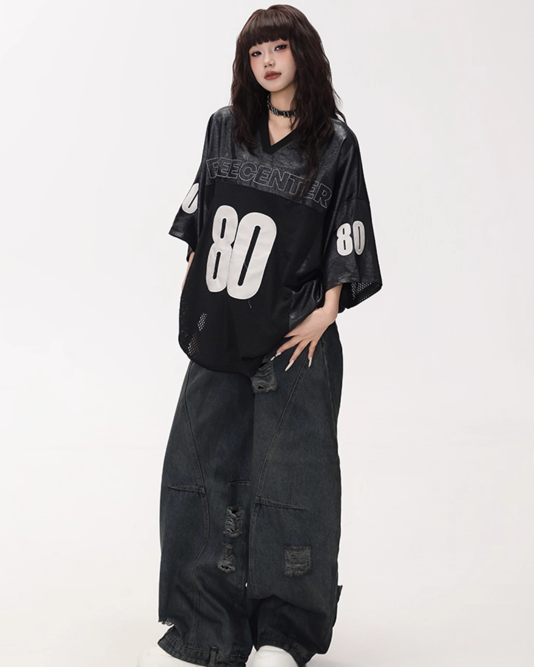 Vintage Washed Loose Wide Jeans Vintage Washed Loose Wide Jeans