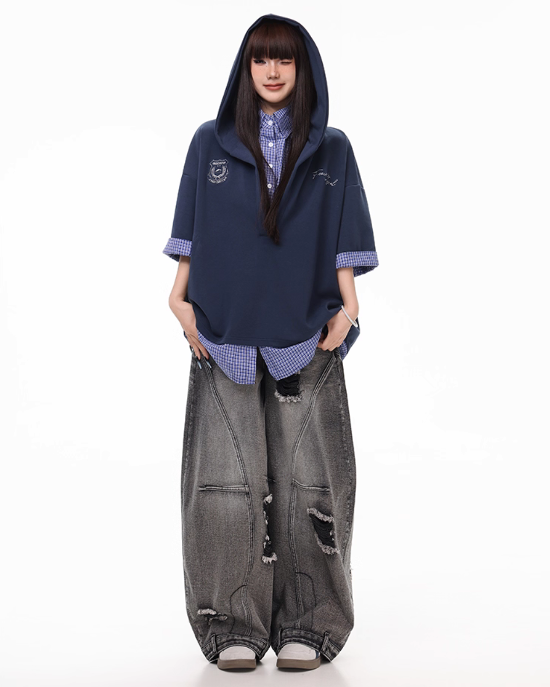 Vintage Washed Loose Wide Jeans Vintage Washed Loose Wide Jeans