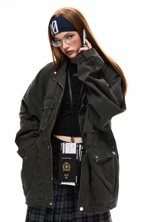 Vintage Washed Workwear Jacket