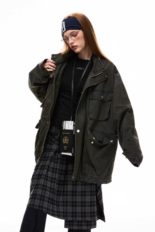 Vintage Washed Workwear Jacket