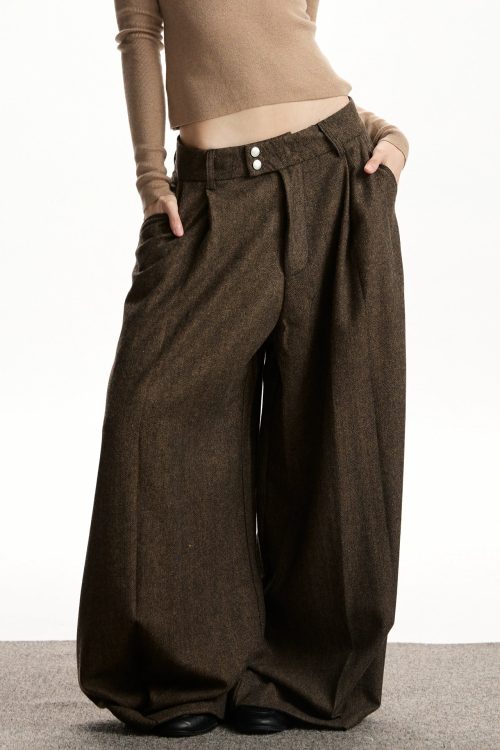 Vintage Wool Wide Pants