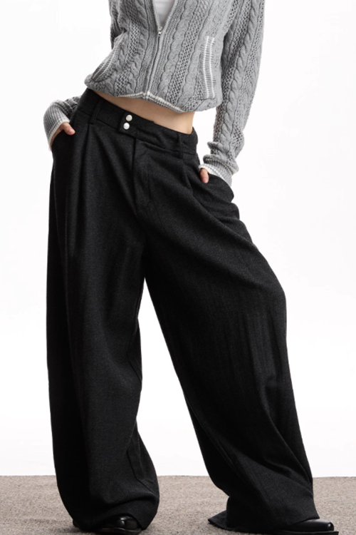 Vintage Wool Wide Pants