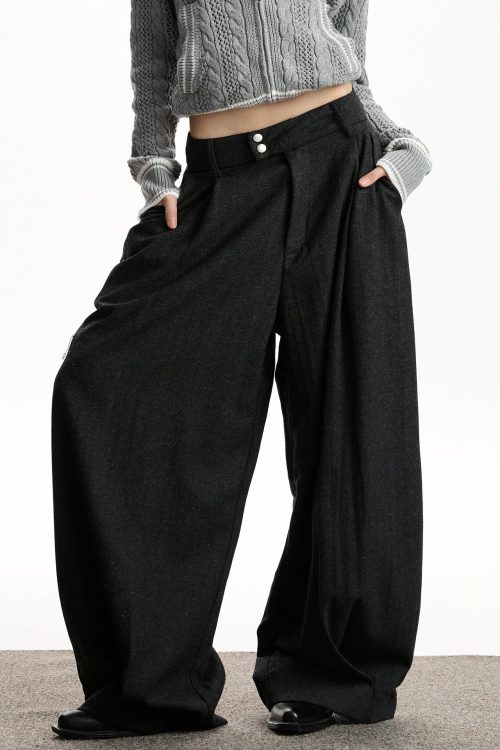 Vintage Wool Wide Pants