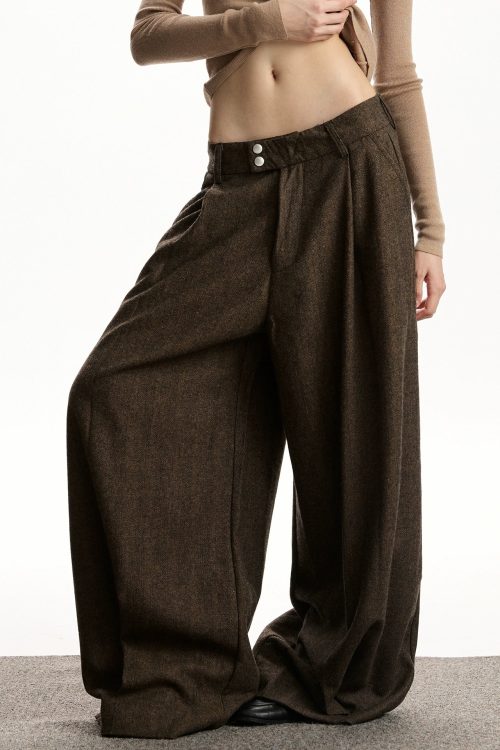 Vintage Wool Wide Pants