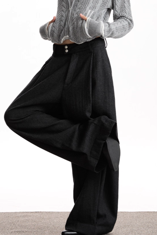 Vintage Wool Wide Pants