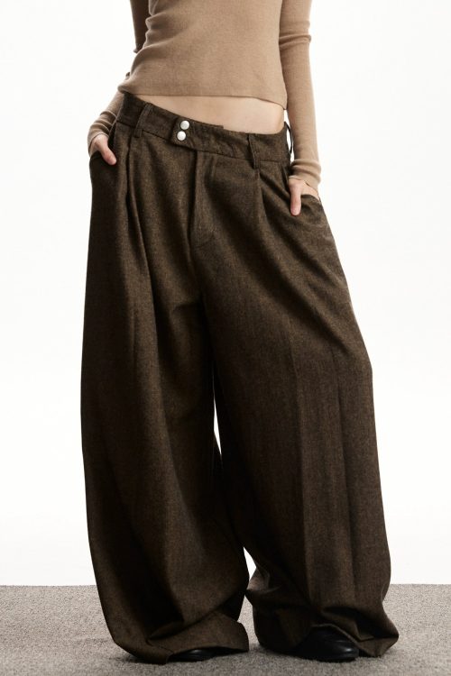 Vintage Wool Wide Pants
