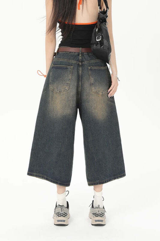 Vintage Y2K Loose Cropped Jeans Vintage Y2K Loose Cropped Jeans