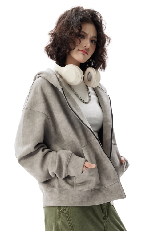 Vintage Zip Up Hoodie