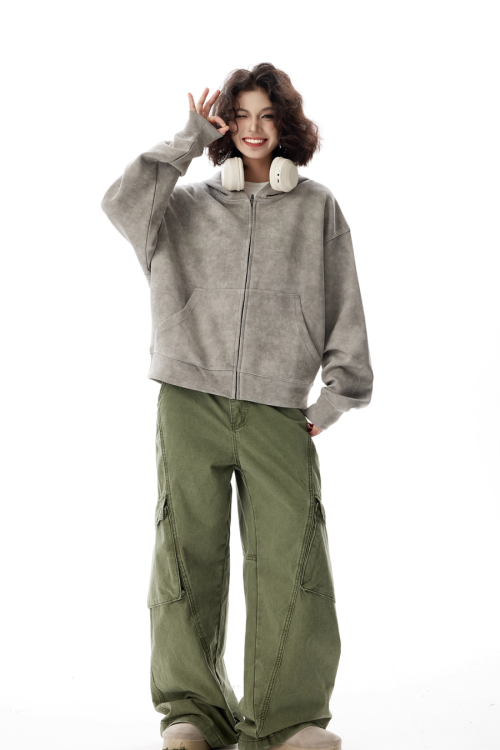 Vintage Zip Up Hoodie