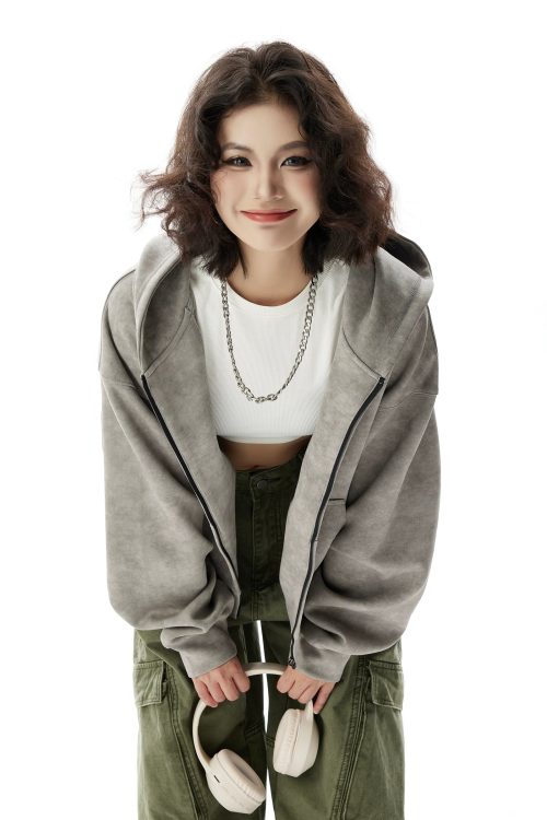 Vintage Zip Up Hoodie