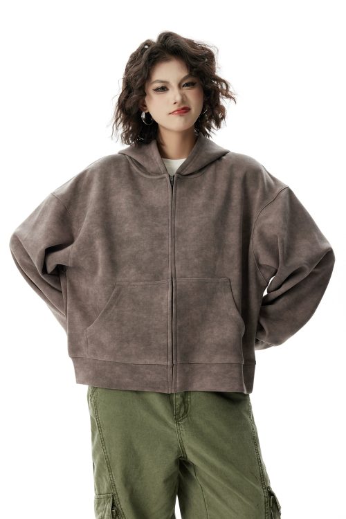 Vintage Zip Up Hoodie