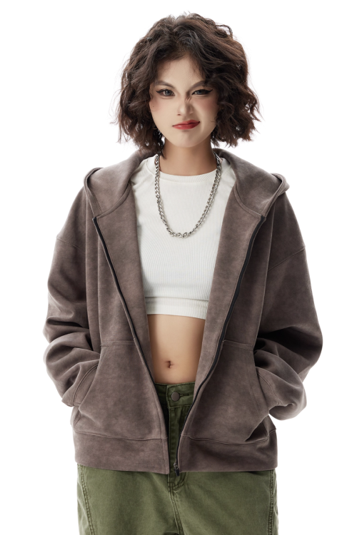 Vintage Zip Up Hoodie