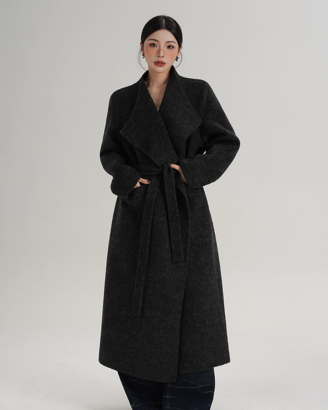 Waist Belt Wool Coat Waist Belt Wool Coat