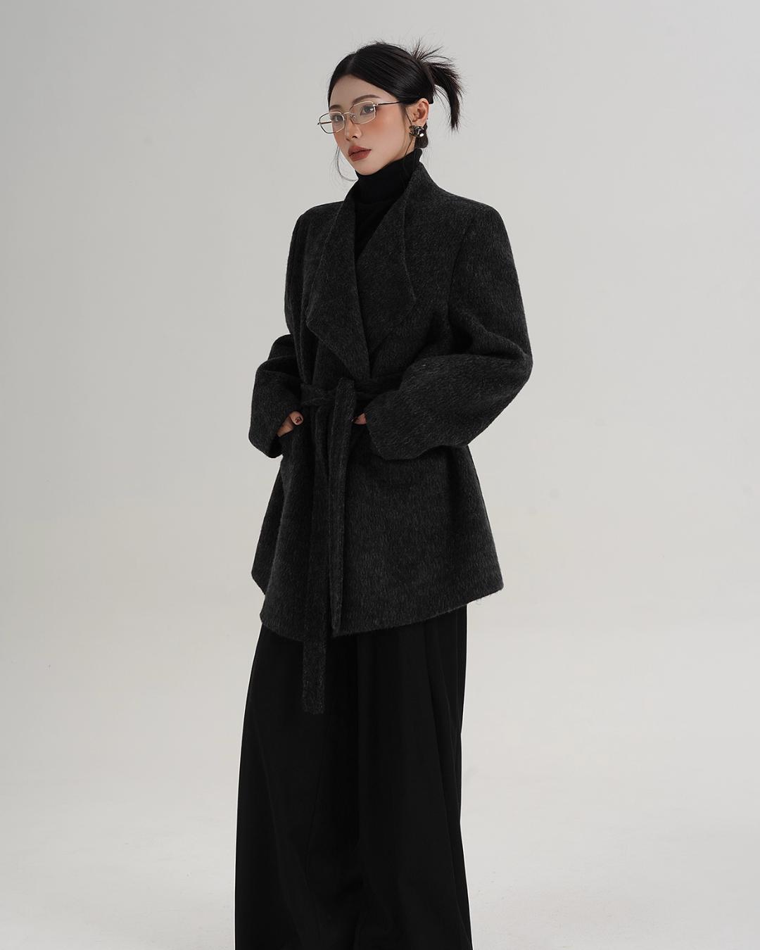Waist Belt Wool Coat Waist Belt Wool Coat