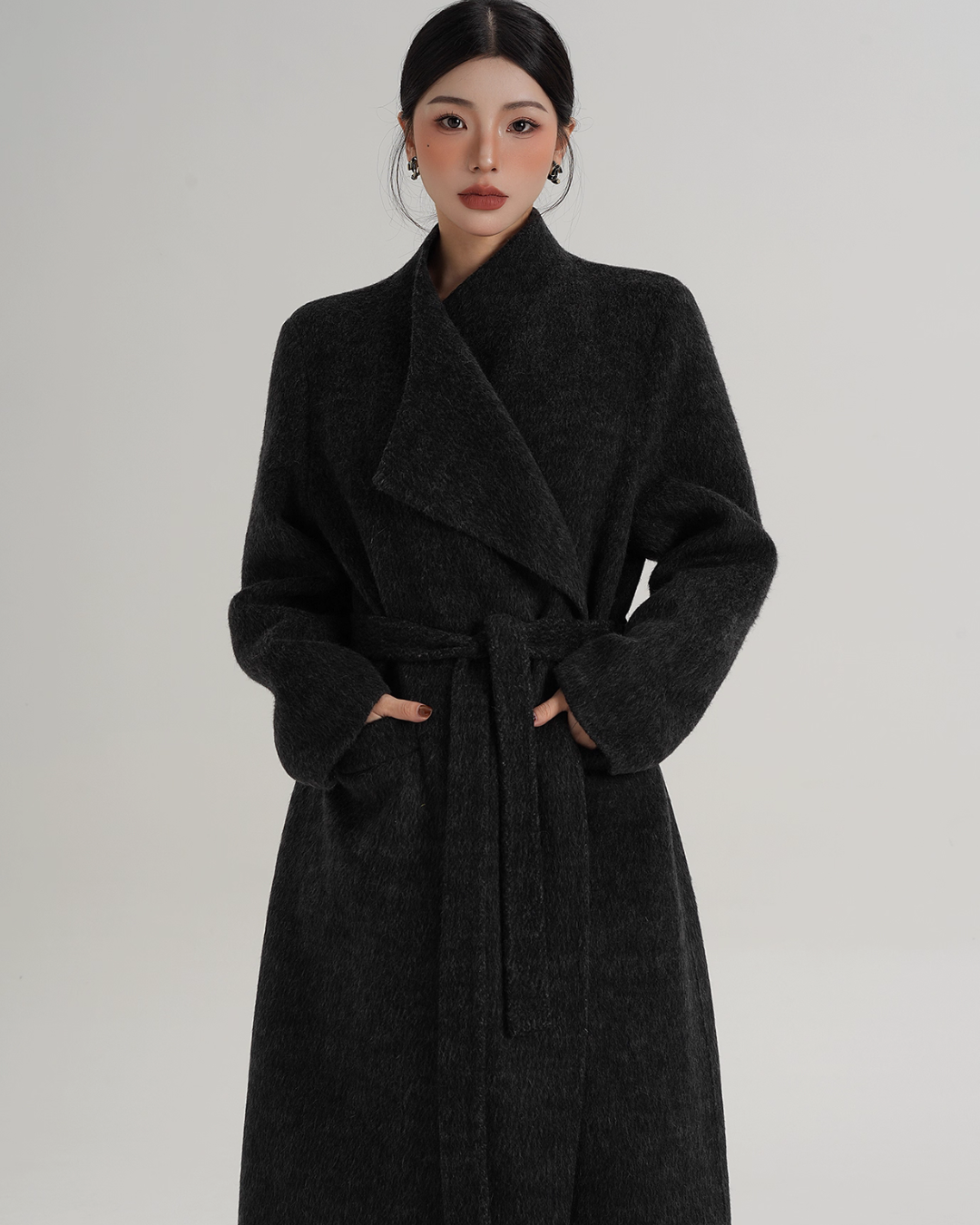 Waist Belt Wool Coat Waist Belt Wool Coat