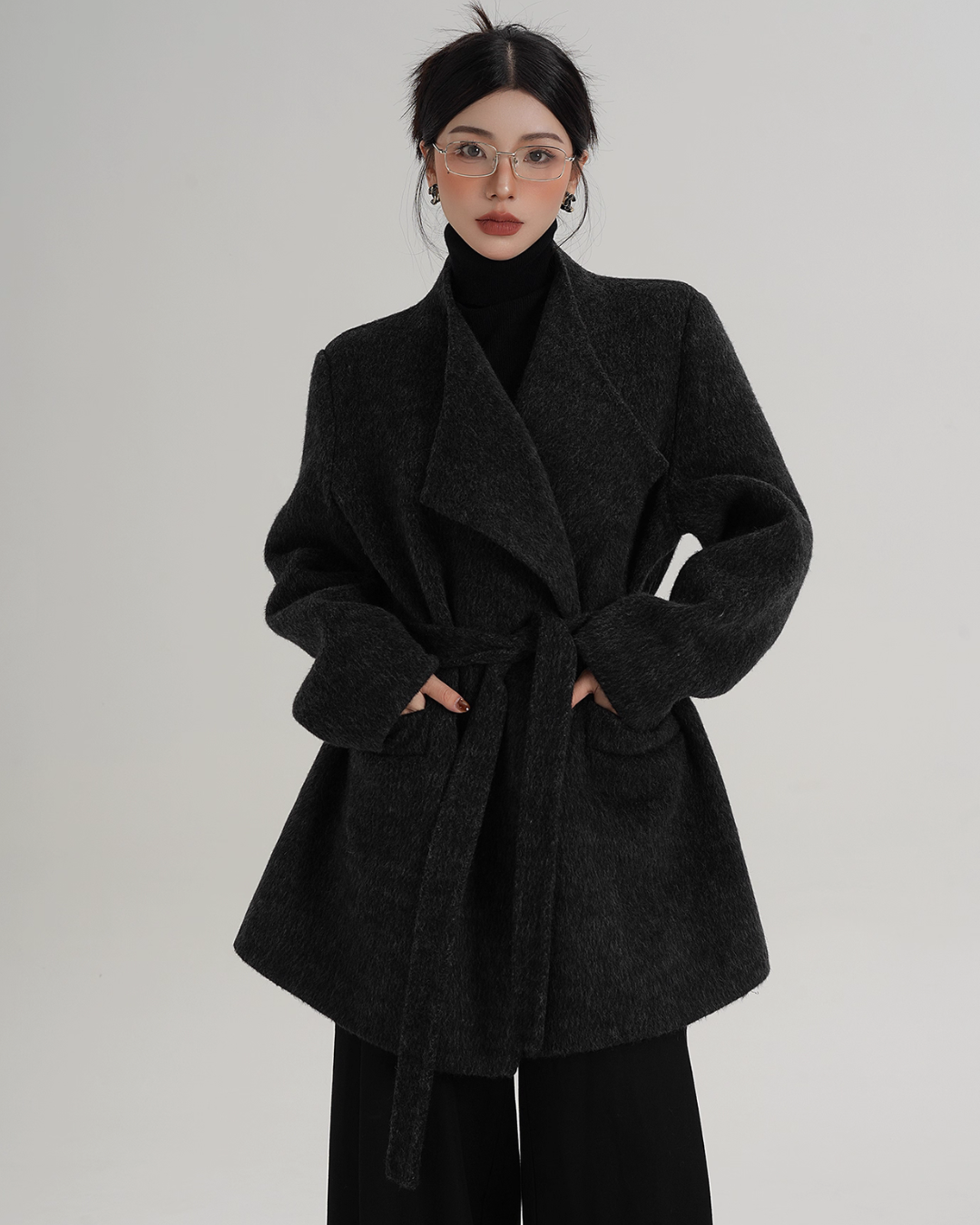 Waist Belt Wool Coat Waist Belt Wool Coat