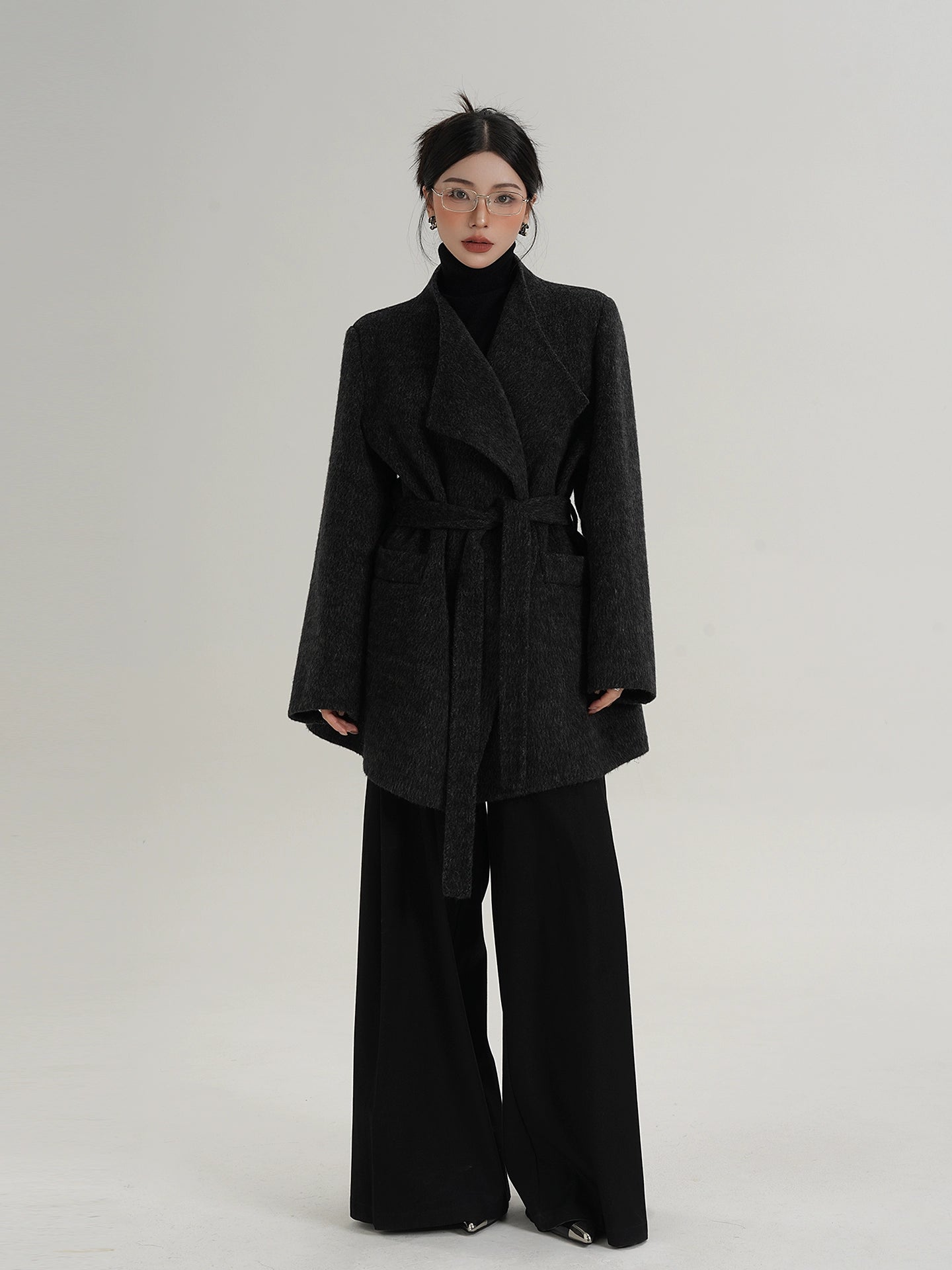 Waist Belt Wool Coat Waist Belt Wool Coat