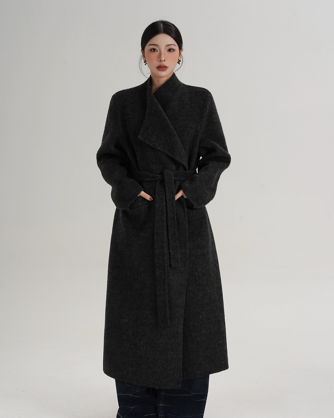 Waist Belt Wool Coat Waist Belt Wool Coat
