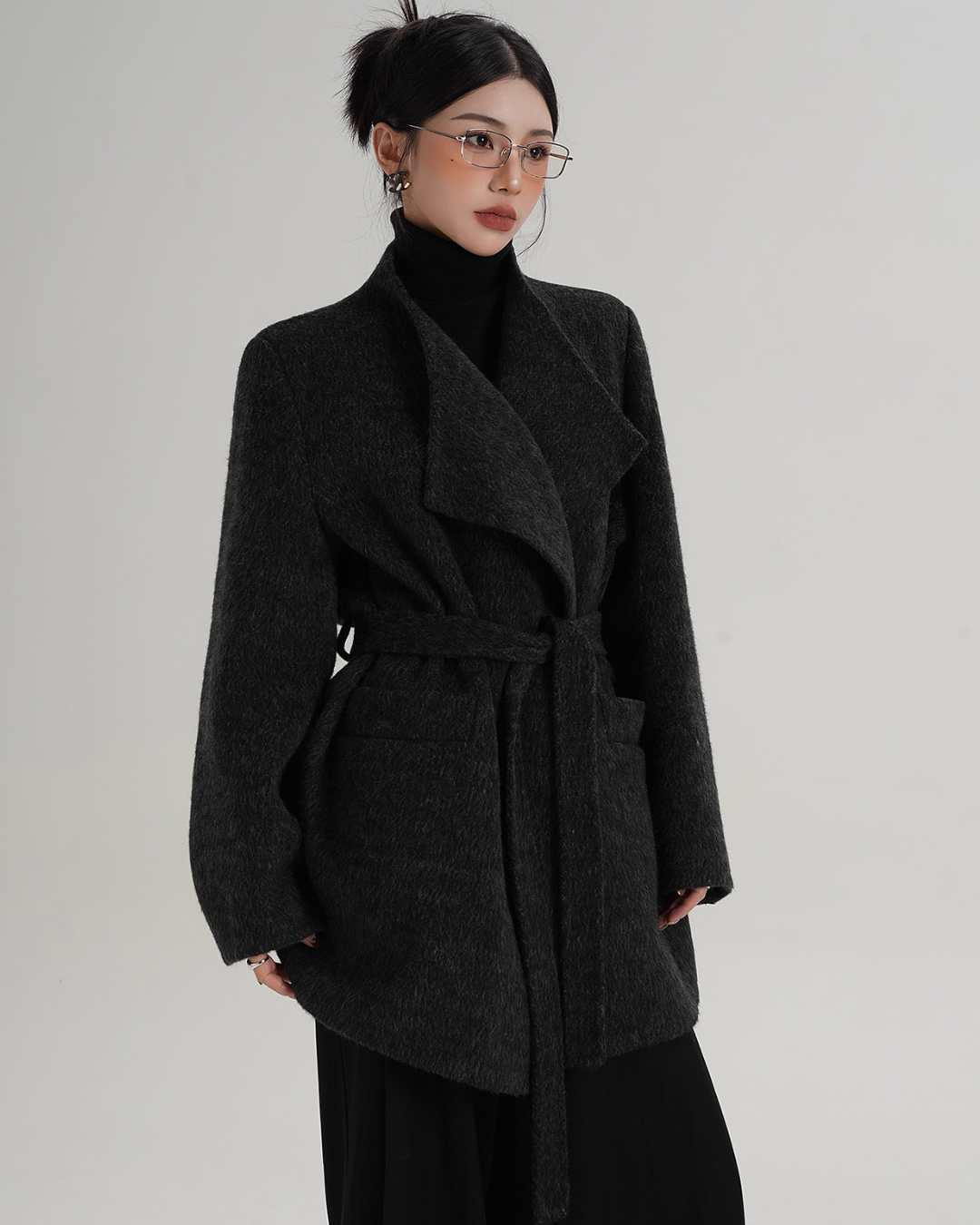 Waist Belt Wool Coat Waist Belt Wool Coat