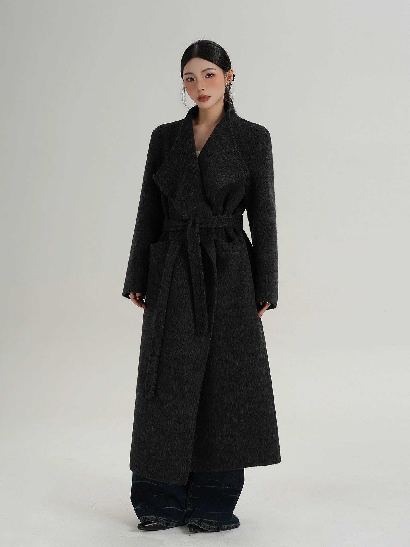 Waist Belt Wool Coat Waist Belt Wool Coat