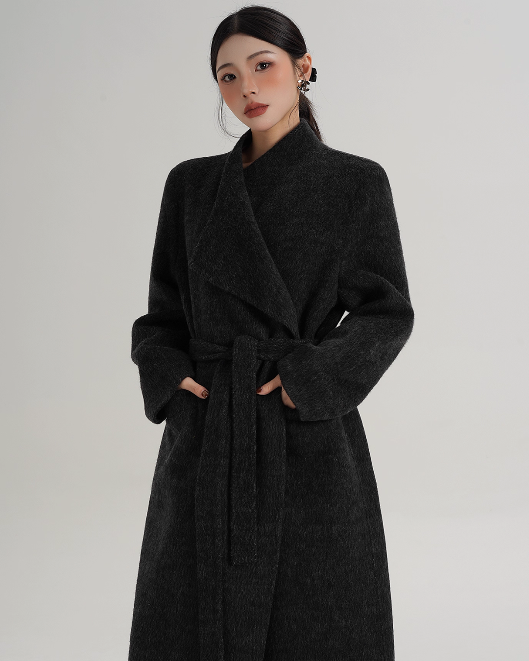Waist Belt Wool Coat Waist Belt Wool Coat