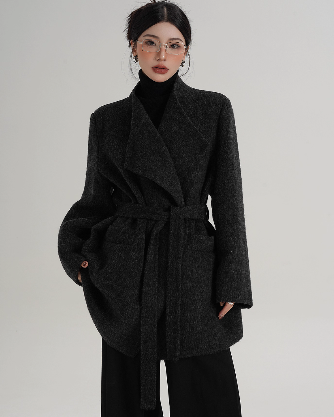 Waist Belt Wool Coat Waist Belt Wool Coat